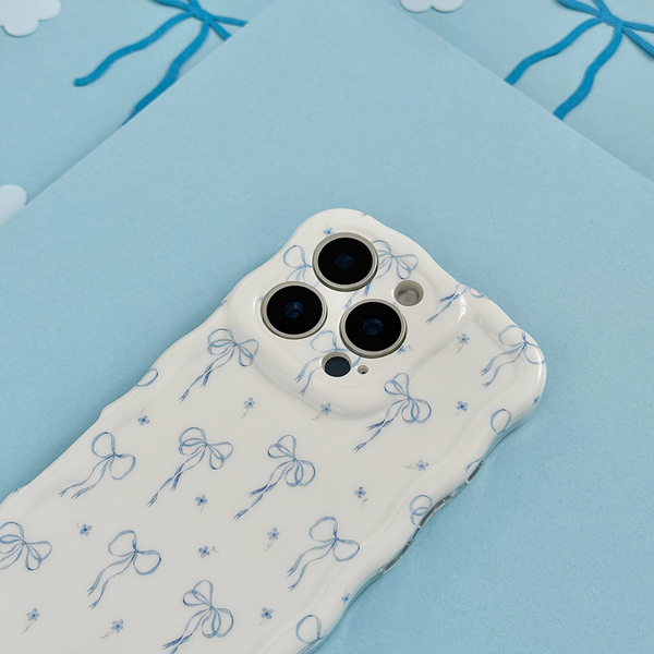 Wavy Phone Case - Bluebell Bows