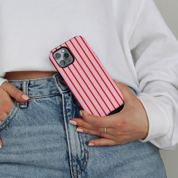 Tough Phone Case - Cherry Stripe