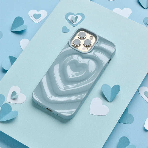 Melting Heart Phone Case - Baby Blue