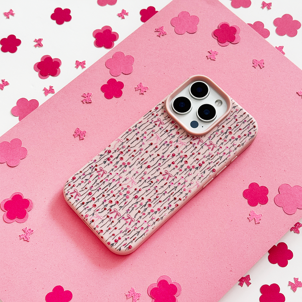 Peony Bow Phone Case
