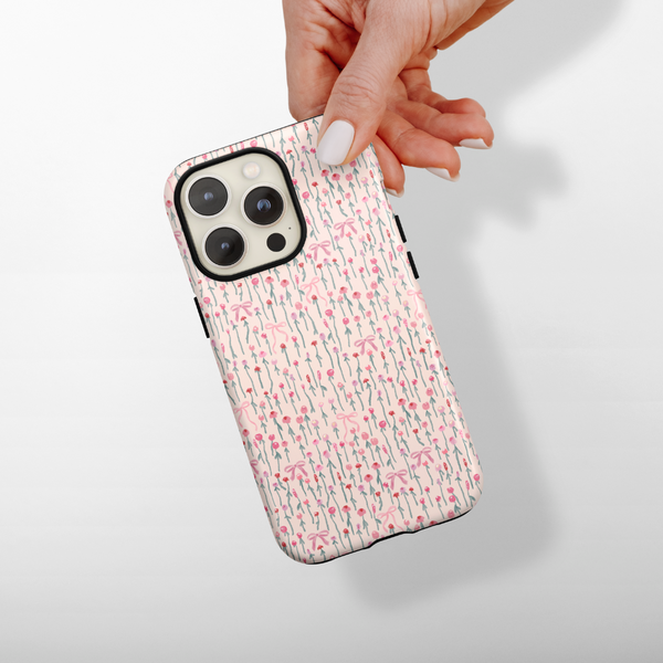 Tough MagSafe Phone Case - Peony Bow