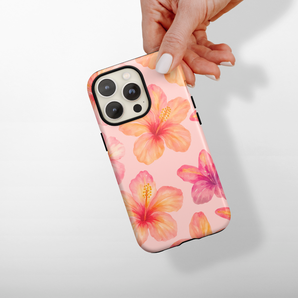 Tough MagSafe Phone Case - Island Girl Pink Hibiscus