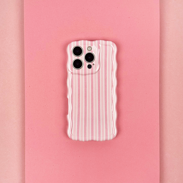 Wavy Phone Case - Powder Stripe