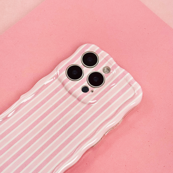 Wavy Phone Case - Powder Stripe