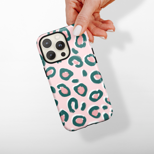 Tough MagSafe Phone Case - Pink Leopard