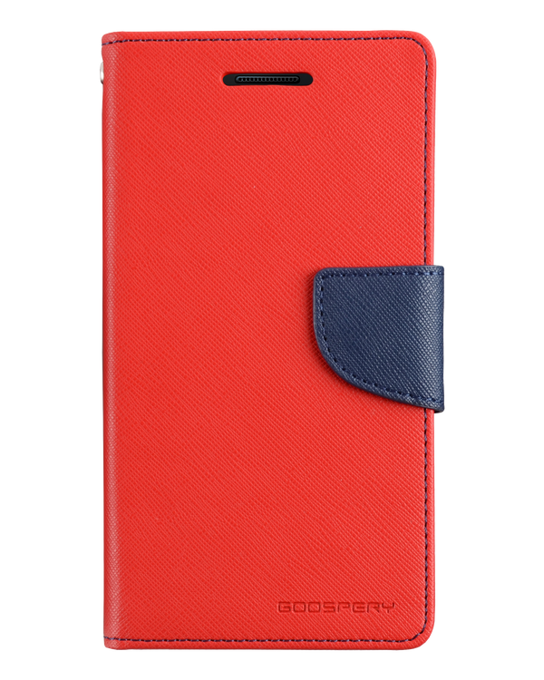 Goospery Fancy Diary for iPhone 7 Plus / 8 Plus - Red/Navy