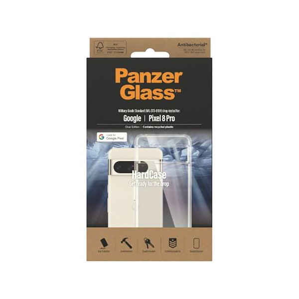 PanzerGlass Hardcase Phone Case For Google Pixel 8 Pro (Clear)