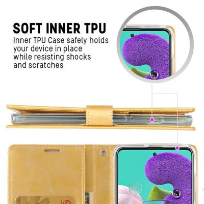 Goospery Bluemoon Diary for Galaxy S22 Ultra - Brown