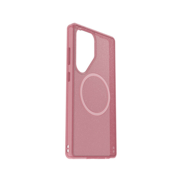OtterBox Symmetry Phone Case for Samsung Galaxy S25 Ultra with MagSafe (Clear/Pink)