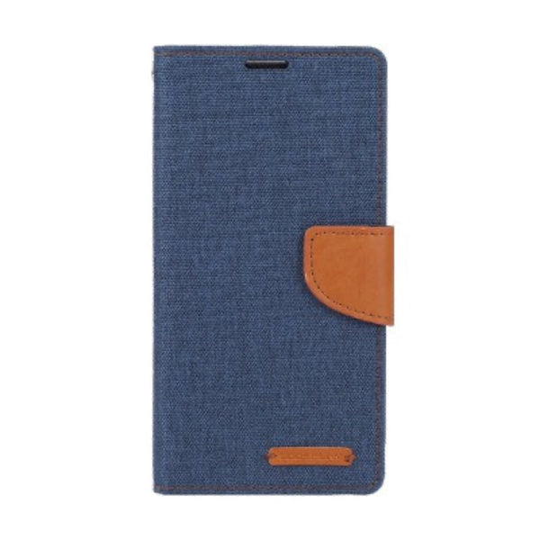 Goospery Canvas Diary case for iPhone 14 Plus - Navy