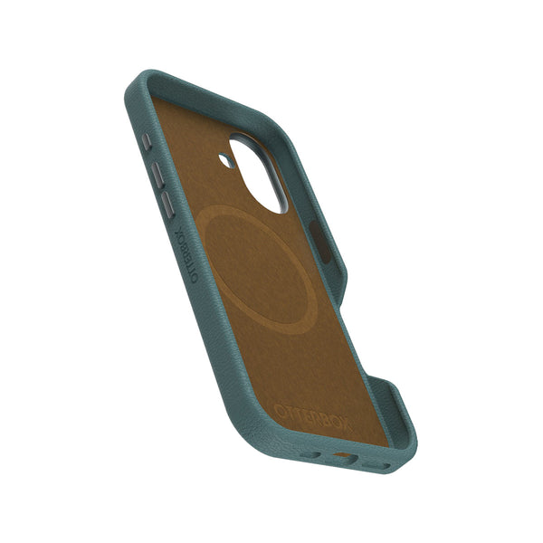 OtterBox Symmetry Cactus Leather Phone Case for iPhone 16 - Green - Green