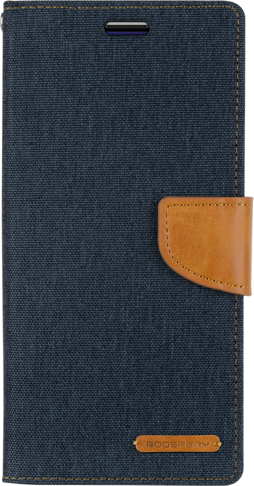 Goospery Canvas Diary For Galaxy S20 Plus - navy