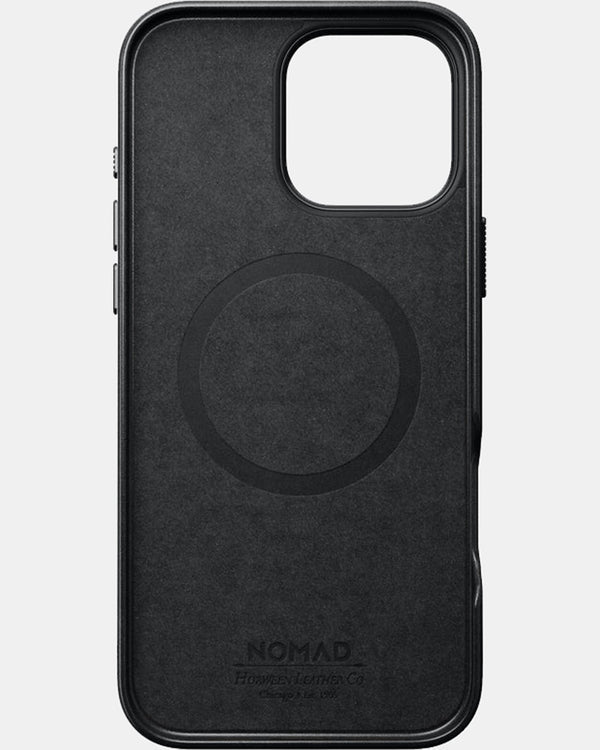 Nomad Traditional Leather Phone Case for iPhone 16 Pro Max (Horween Black)