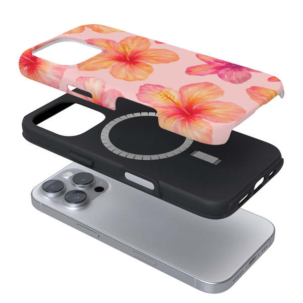 Tough MagSafe Phone Case - Island Girl Pink Hibiscus