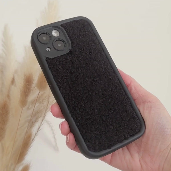 Cosy Teddy Phone Case - Black