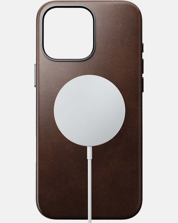 Nomad Traditional Leather Phone Case for iPhone 16 Pro Max (Horween Brown)