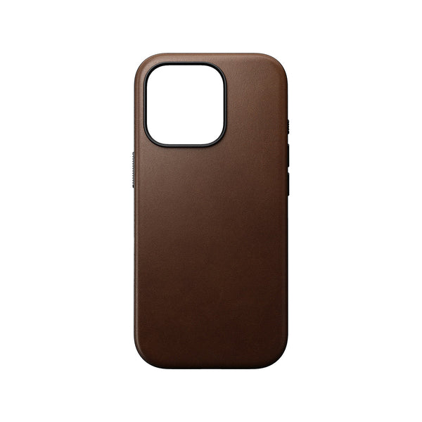 NOMAD Leather Phone Case for iPhone 16 Pro (Brown)