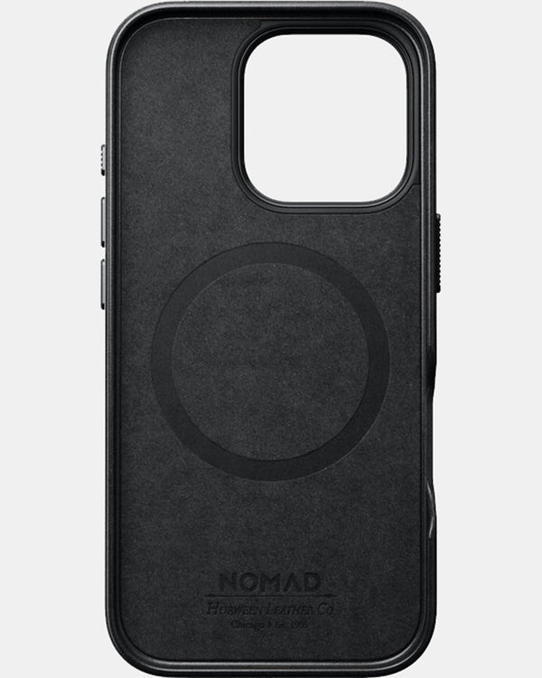 Nomad Traditional Leather Phone Case for iPhone 16 Pro (Horween  Black)